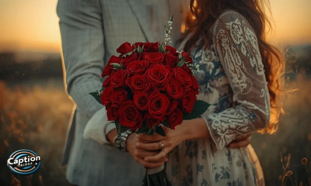Romantic rose captions for love and couples