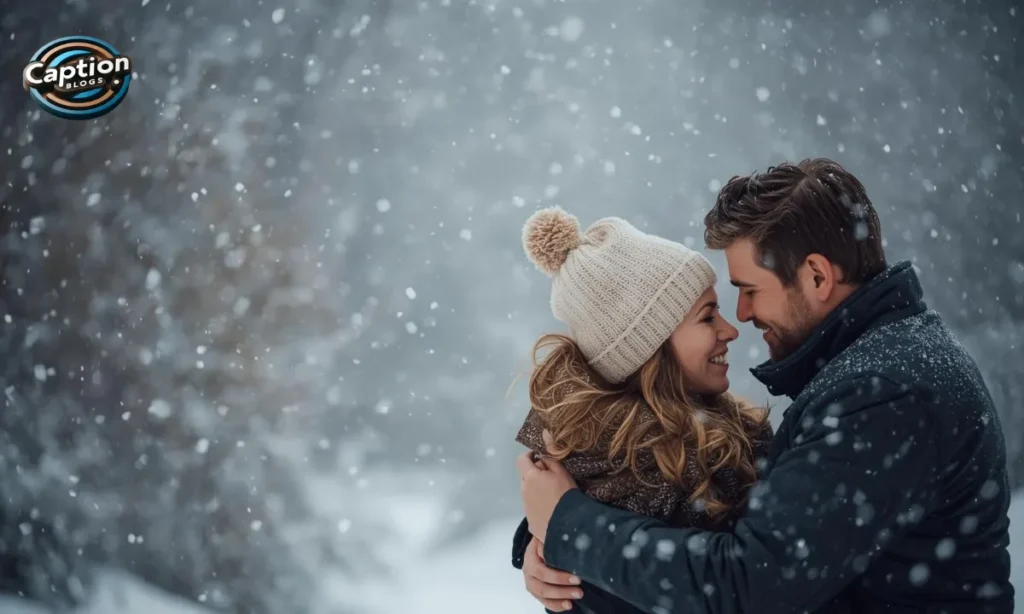 Romantic Snow Storm Captions for Couples