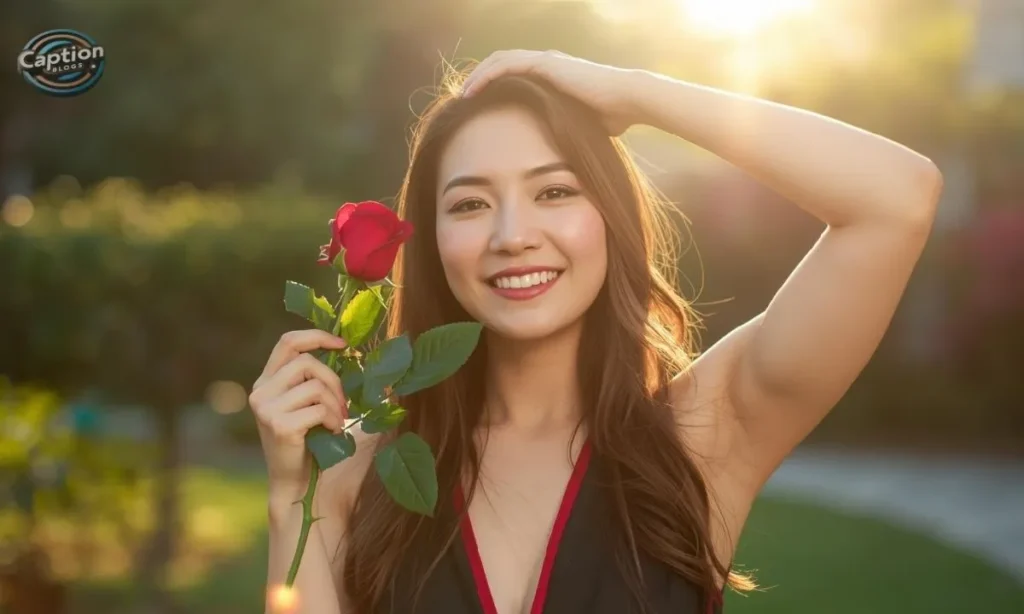 Self love happiness rose captions Instagram